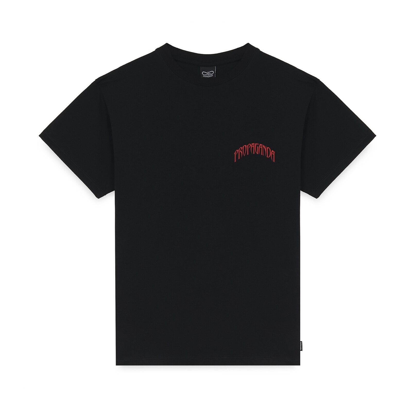 Propaganda 26SSPRTS687 T-Shirt Uomo Cotone Triangle Doberman Nero Made in Italy