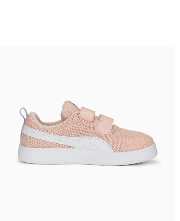 Puma Girls' Breathable Mesh Courtflex v2 Sneakers 371758-13 rose dust-white-vivid violet