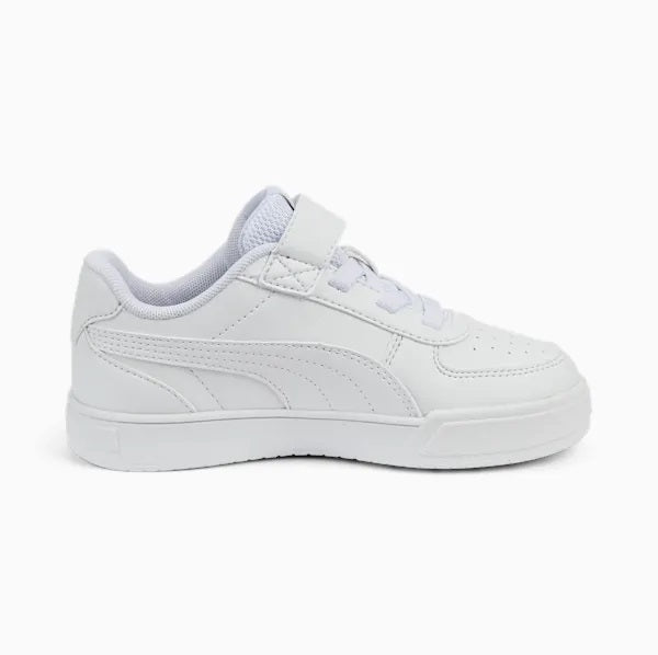 Puma Caven kids' sneakers with elastic laces and velcro 389307 01 white