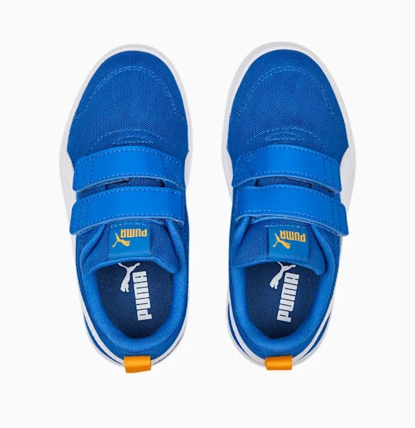 Puma Kids' Breathable Mesh Sneakers Courtflex v2 371758-14 victoria blue-white-zinnia