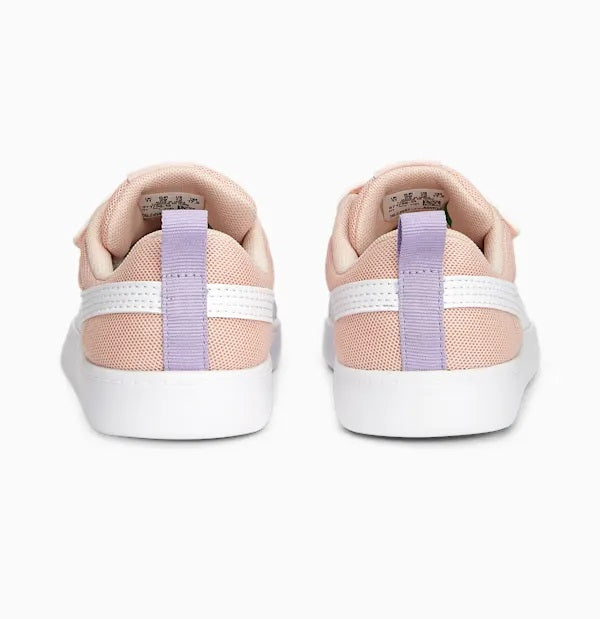 Puma Girls' Breathable Mesh Courtflex v2 Sneakers 371758-13 rose dust-white-vivid violet