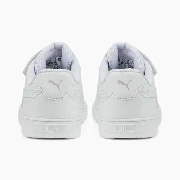 Puma Caven kids' sneakers with elastic laces and velcro 389307 01 white