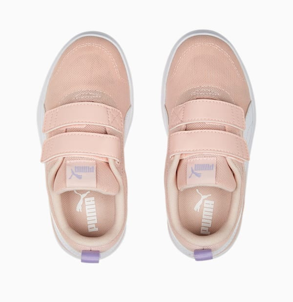 Puma Girls' Breathable Mesh Courtflex v2 Sneakers 371758-13 rose dust-white-vivid violet