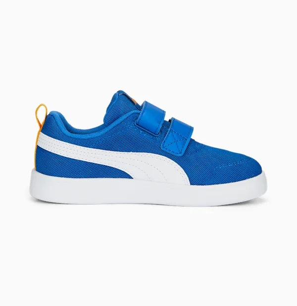 Puma Kids' Breathable Mesh Sneakers Courtflex v2 371758-14 victoria blue-white-zinnia