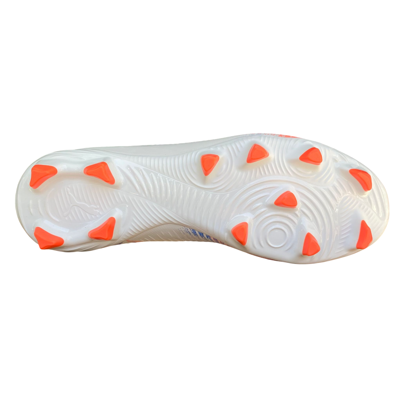 Puma FUTURE 8 PLAY FG/AG 108602-01 White Orange Unisex Football Boots