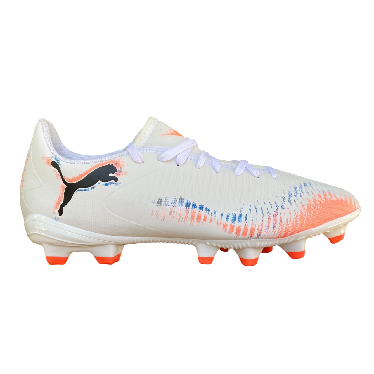Puma FUTURE 8 PLAY FG/AG 108602-01 White Orange Unisex Football Boots