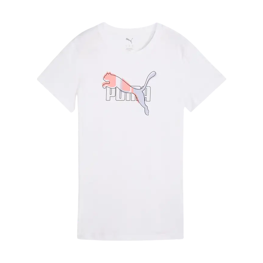 Puma Women's Short Sleeve T-Shirt With Logo Lab 684991-02 White
