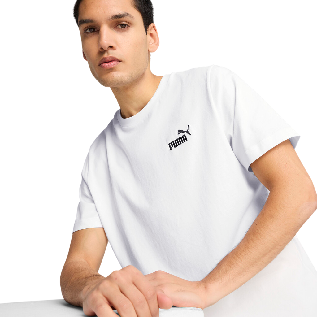 Puma maglietta manica corta da uomo Logo piccolo 682534-02 bianco