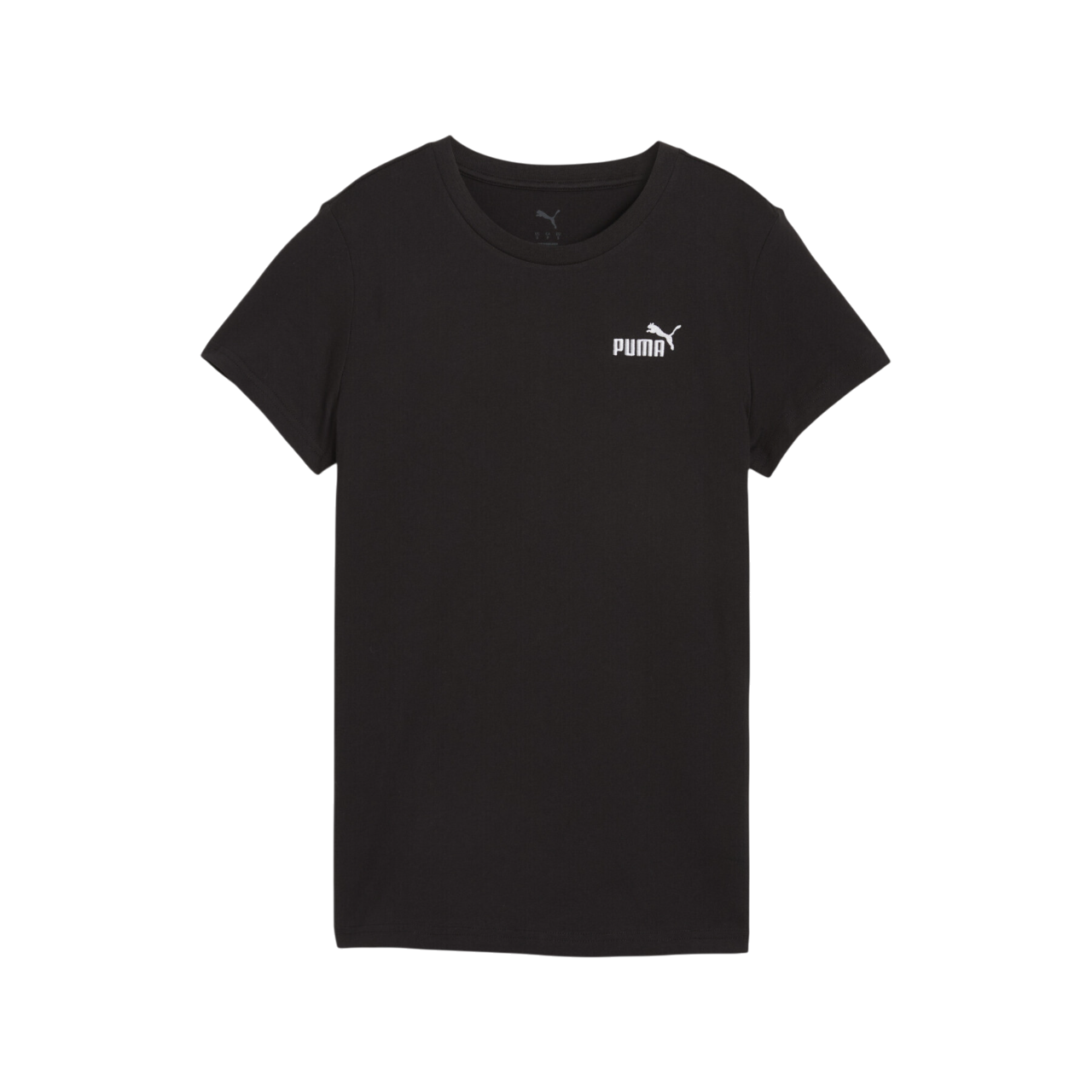 Puma Unisex Short Sleeve T-Shirt with Small Embroidered Logo 682372-01 Black