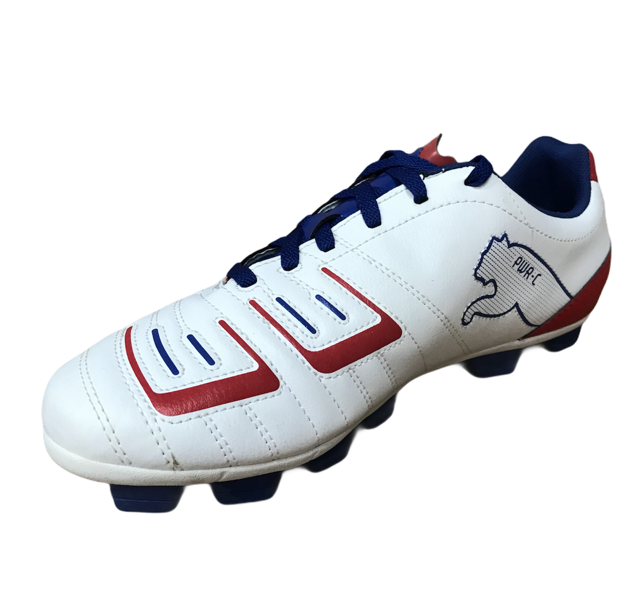 Puma PowerCat 4.12 HG Men's Football Boots White Red Blue