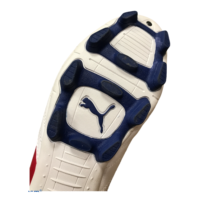 Puma PowerCat 4.12 HG Men's Football Boots White Red Blue