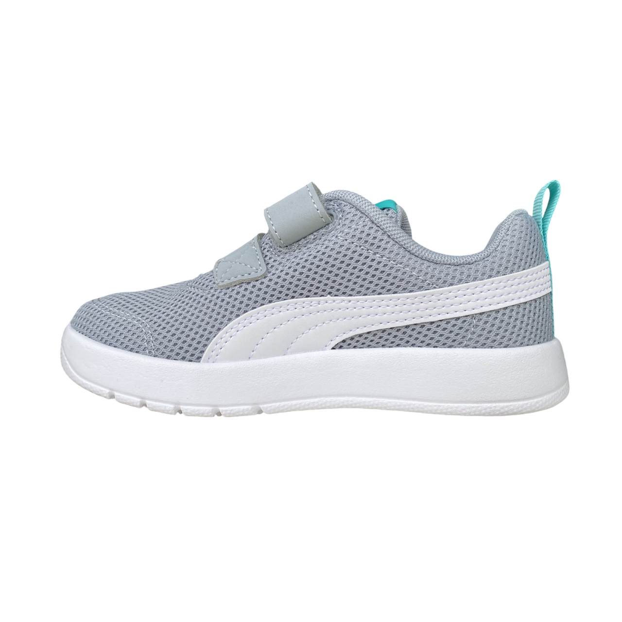 Puma Courtflex V3 Mesh PS 398085-06 children's trainers grey-white