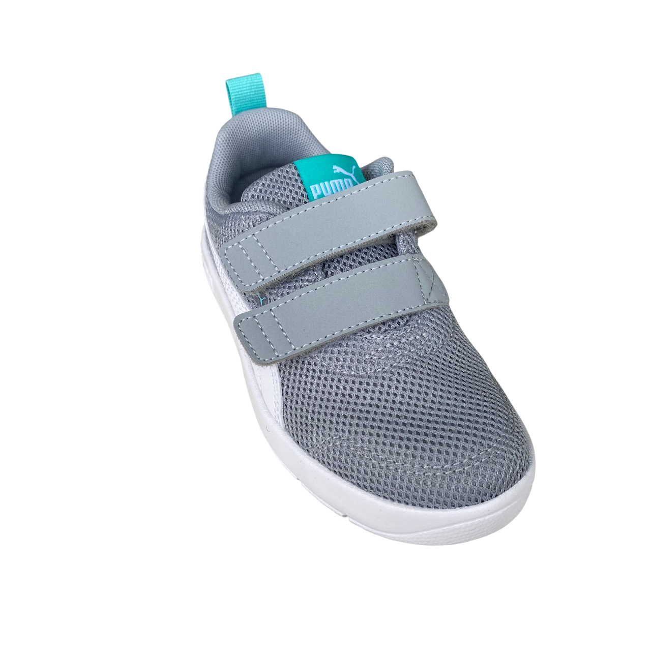 Puma Courtflex V3 Mesh PS 398085-06 children's trainers grey-white