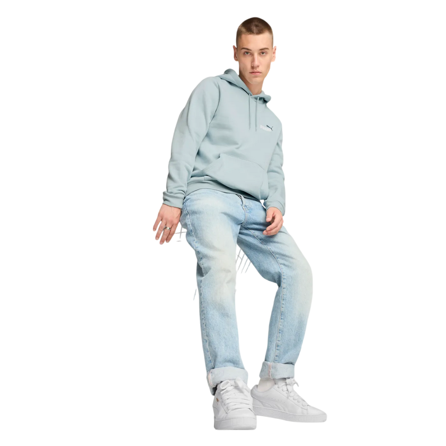 Puma Men's Small Logo Hoodie 674471-26 Light Blue