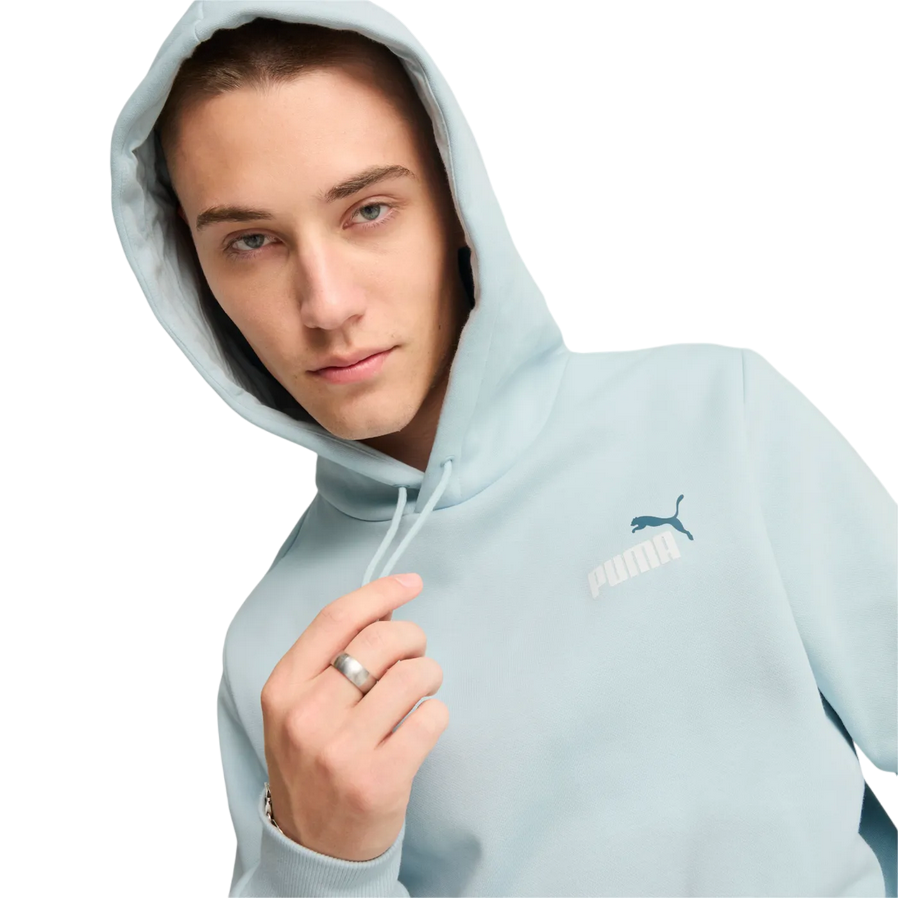 Puma Men's Small Logo Hoodie 674471-26 Light Blue