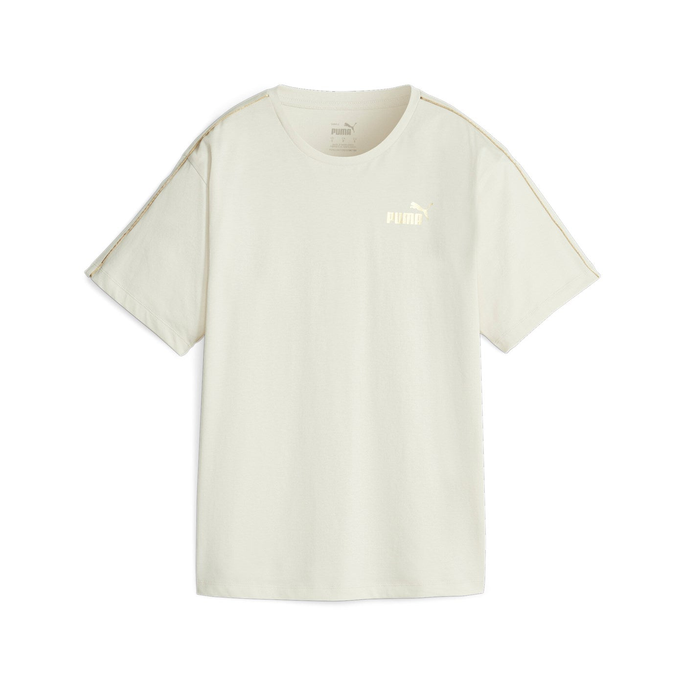 Puma Women's Short Sleeve T-Shirt Ess+ Minimal Gold 680018 87 Light Beige