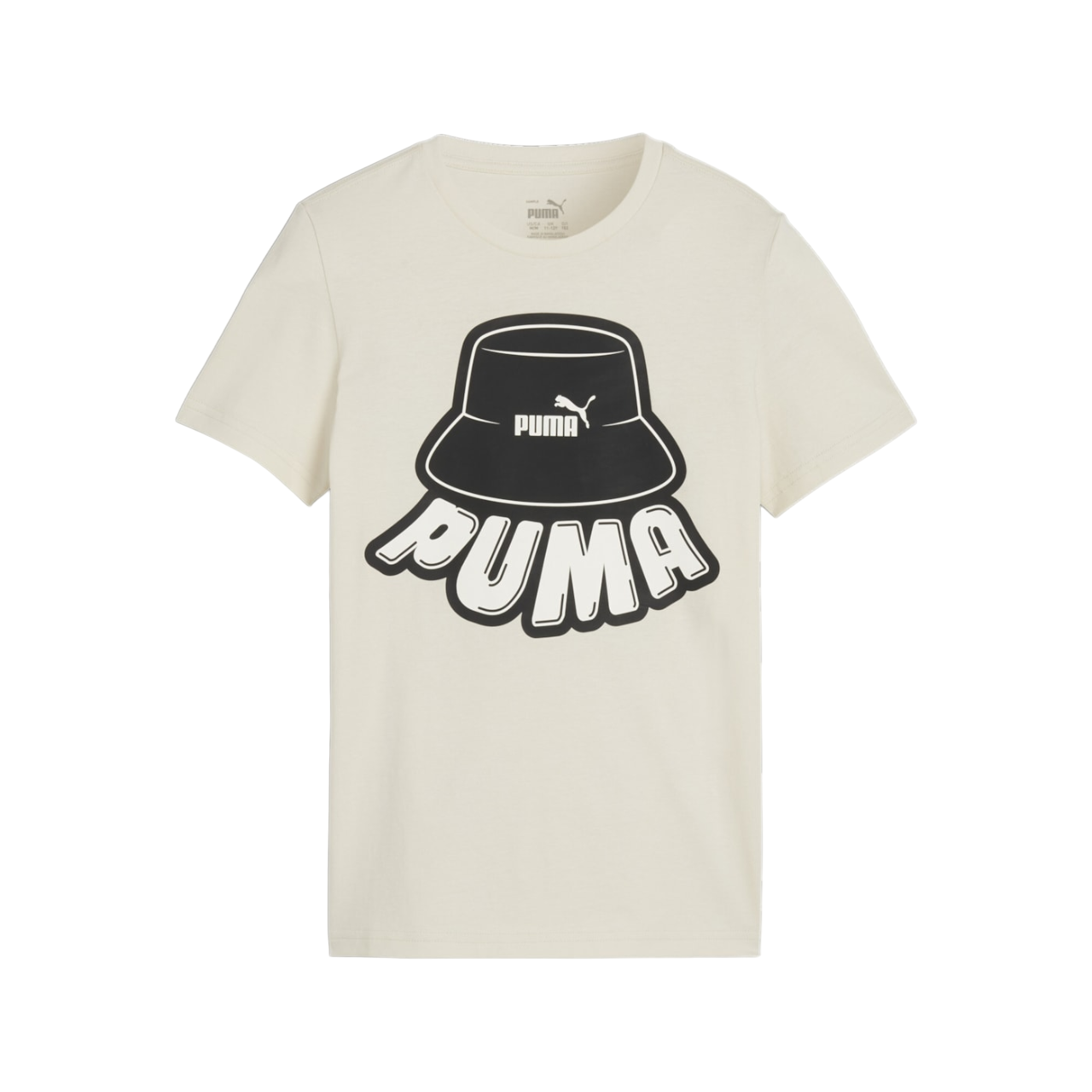 Puma Boys' Short Sleeve T-Shirt Ess Mid 90s 679720-86 Alpine Snow