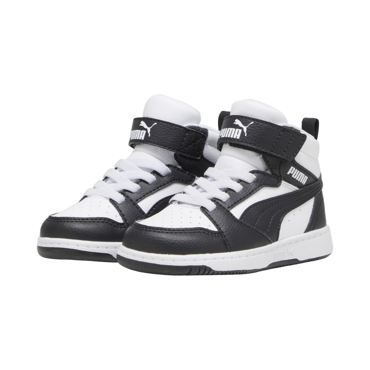 Puma children's high-top sneaker Rebound V6 Mid 396542-01 white-black