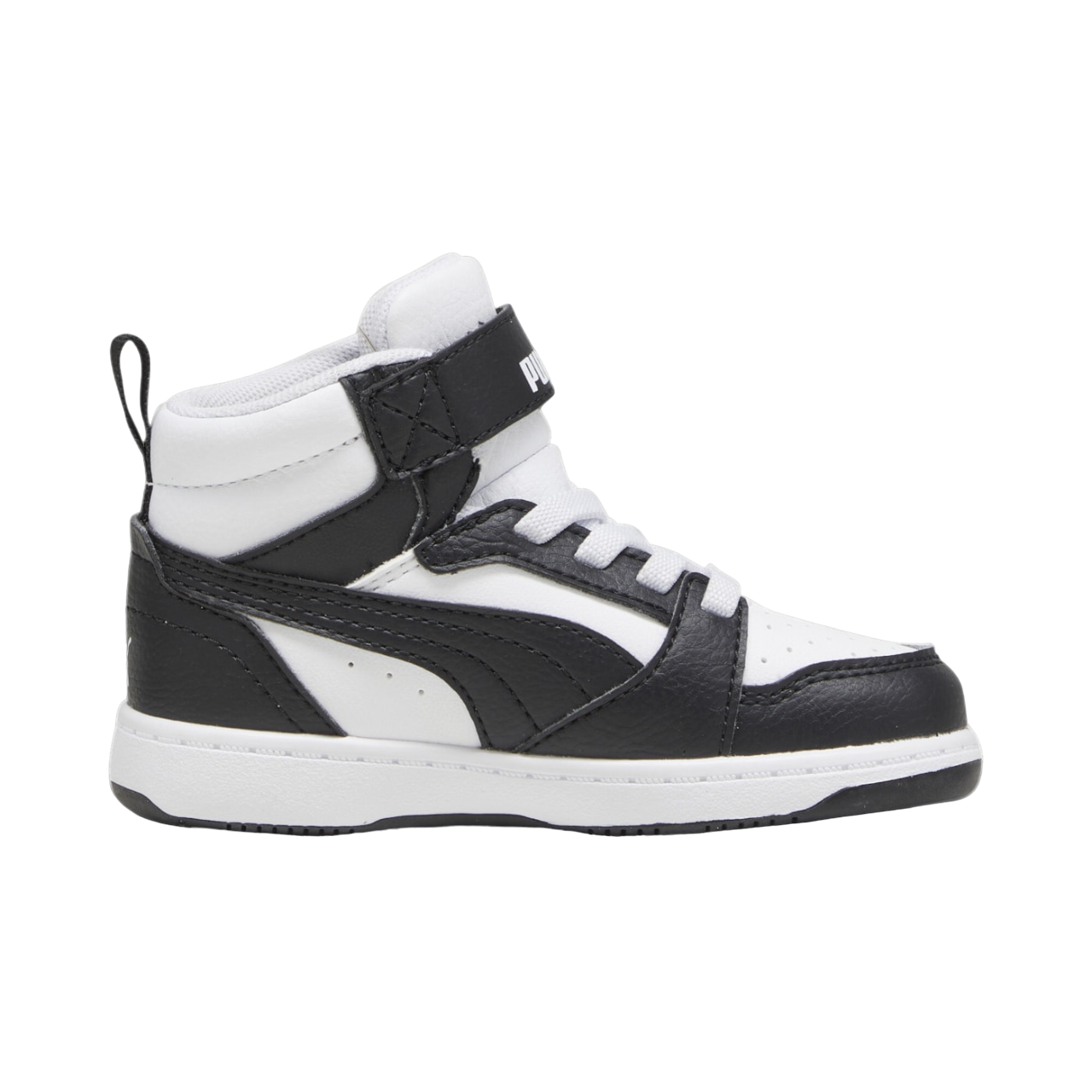 Puma children's high-top sneaker Rebound V6 Mid 396542-01 white-black