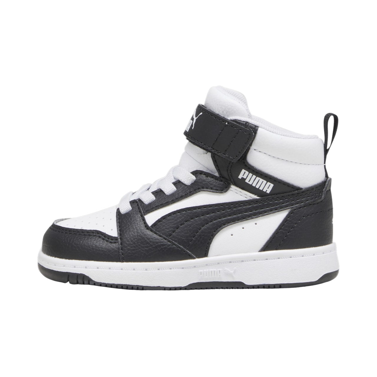 Puma children's high-top sneaker Rebound V6 Mid 396542-01 white-black