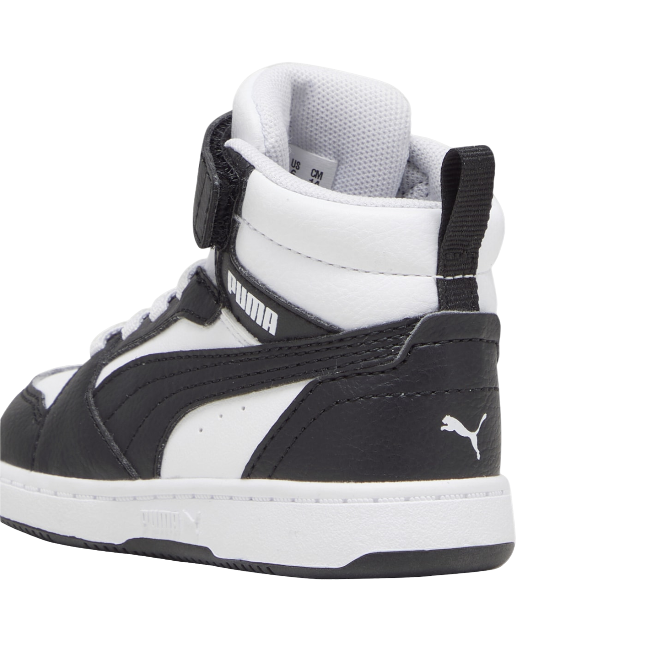 Puma children's high-top sneaker Rebound V6 Mid 396542-01 white-black