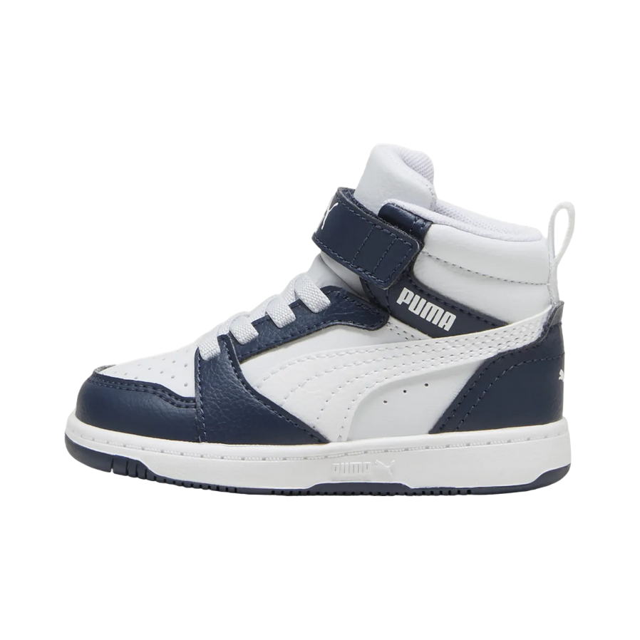 Puma Rebound V6 Mid 396542-17 blue-grey high-top junior trainers