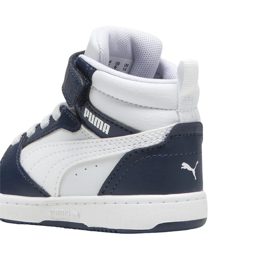 Puma Rebound V6 Mid 396542-17 blue-grey high-top junior trainers