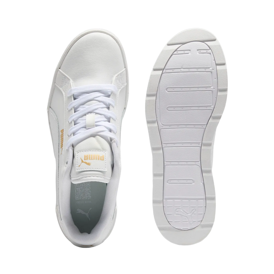 Puma women's sneaker with platform Karmen Wedge 390985-07 white-gold