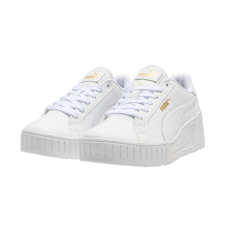 Puma women's sneaker with platform Karmen Wedge 390985-07 white-gold