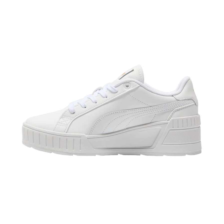 Puma women's sneaker with platform Karmen Wedge 390985-07 white-gold
