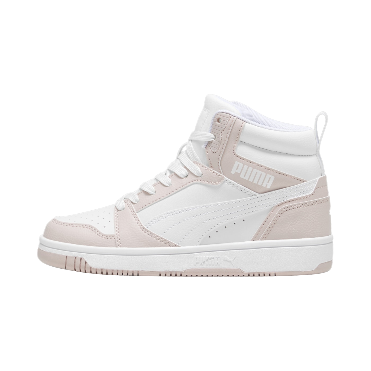 Puma girls' high-top sneakers Rebound V6 393831-20 mauve-white
