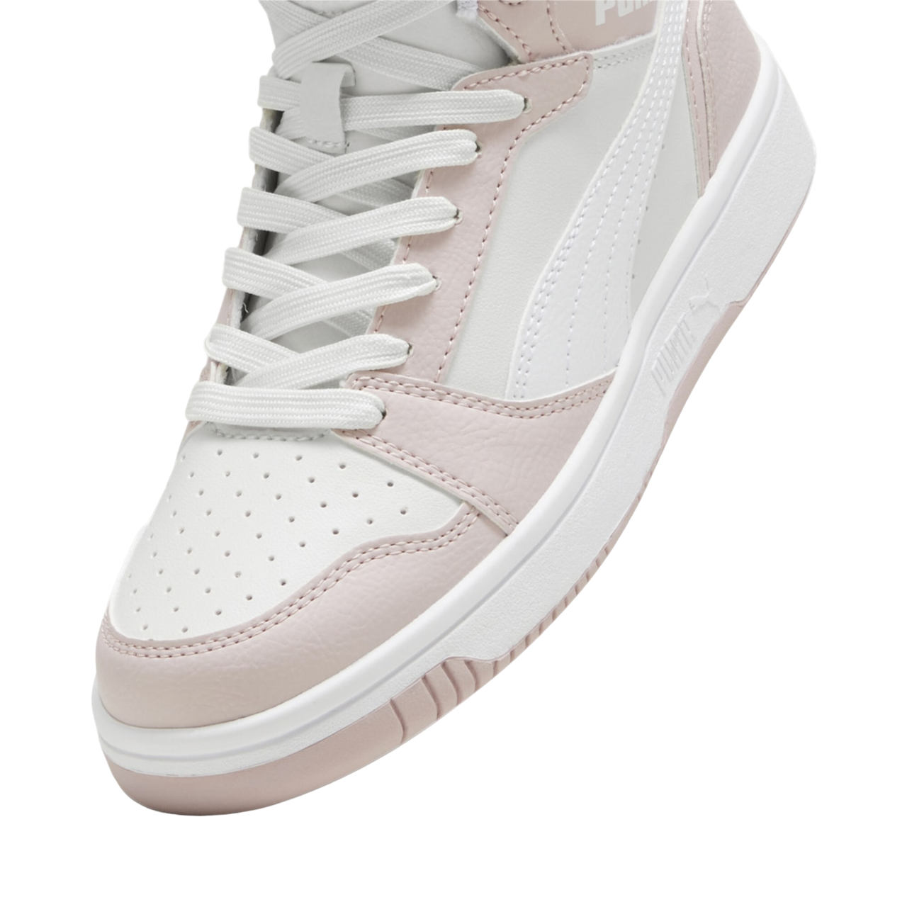 Puma girls' high-top sneakers Rebound V6 393831-20 mauve-white