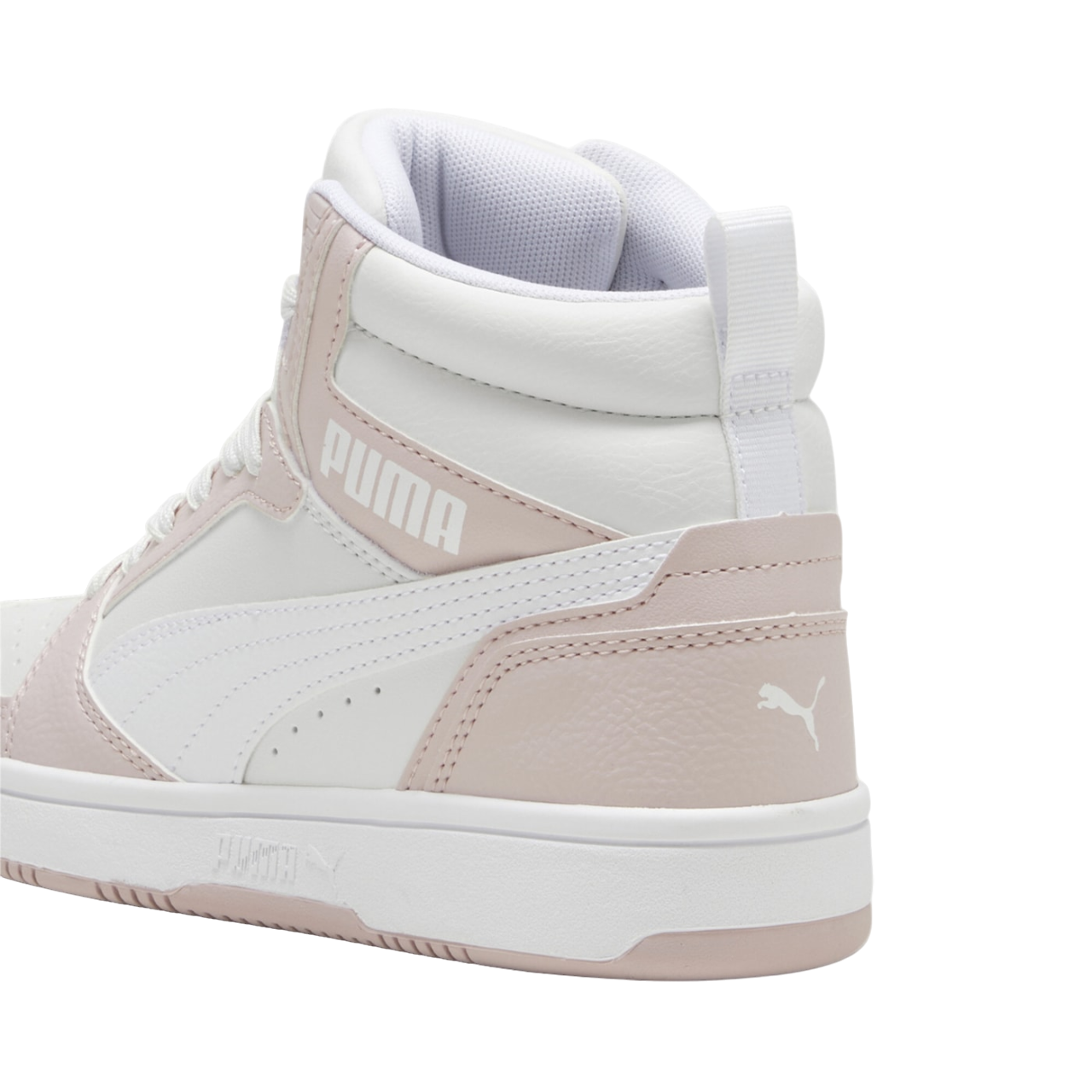 Puma girls' high-top sneakers Rebound V6 393831-20 mauve-white