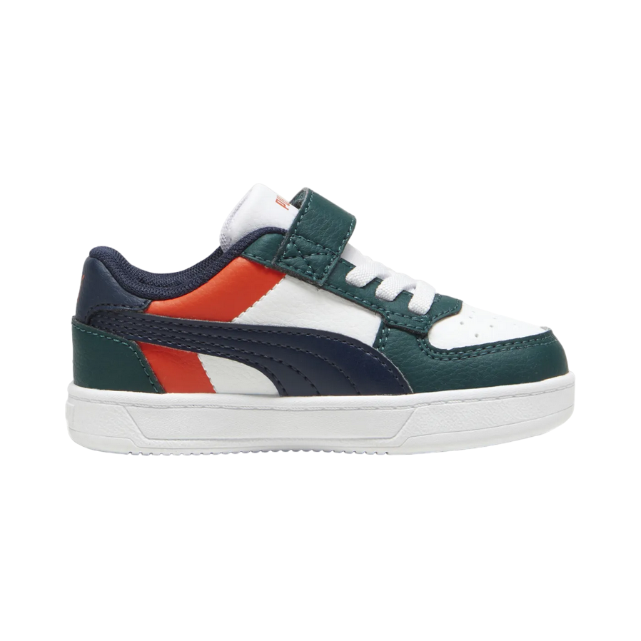 Puma Caven 2.0 Block kids' sneakers with elastic laces and Velcro 394463-09 blue-white