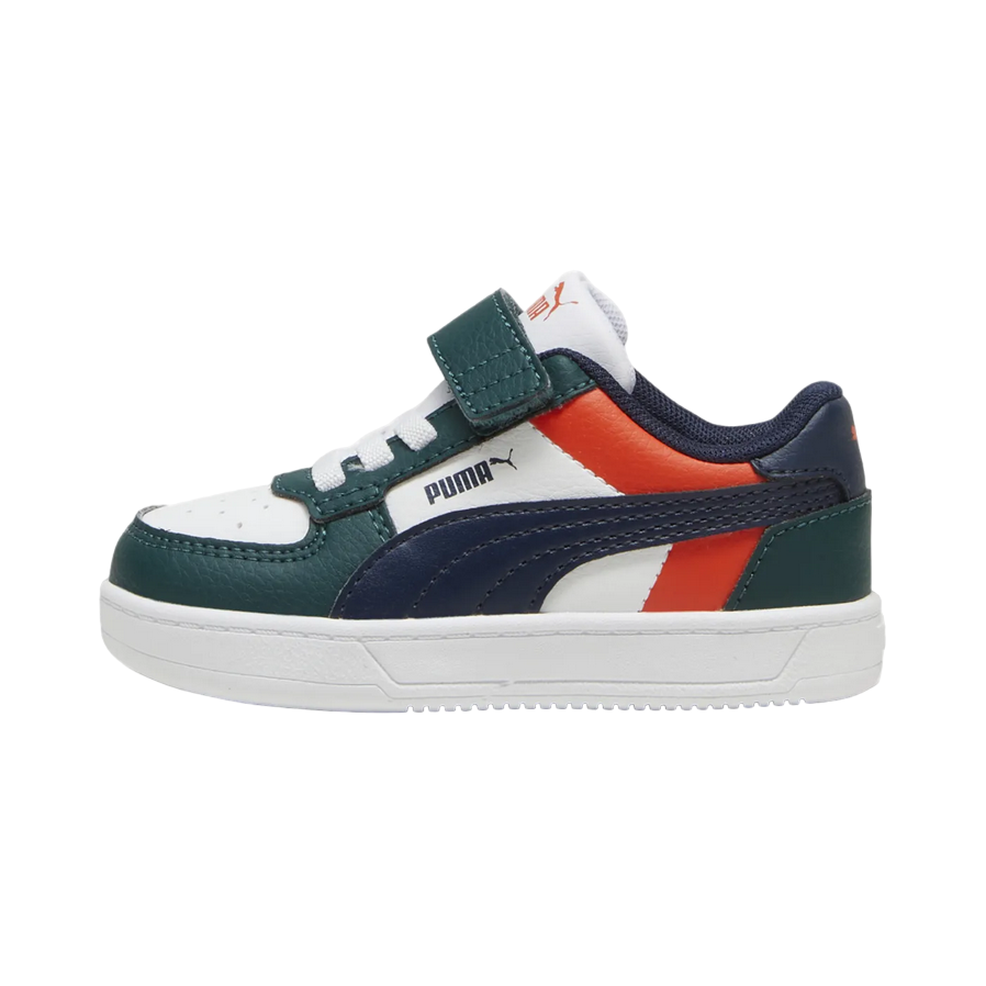 Puma Caven 2.0 Block kids' sneakers with elastic laces and Velcro 394463-09 blue-white