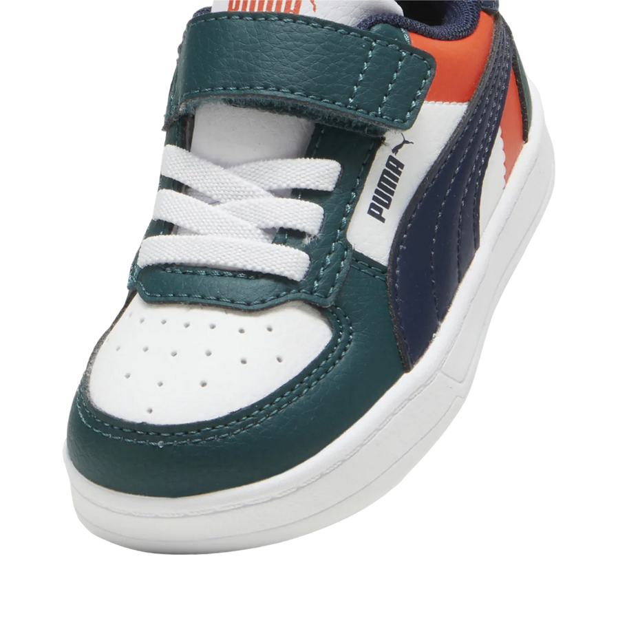 Puma Caven 2.0 Block kids' sneakers with elastic laces and Velcro 394463-09 blue-white