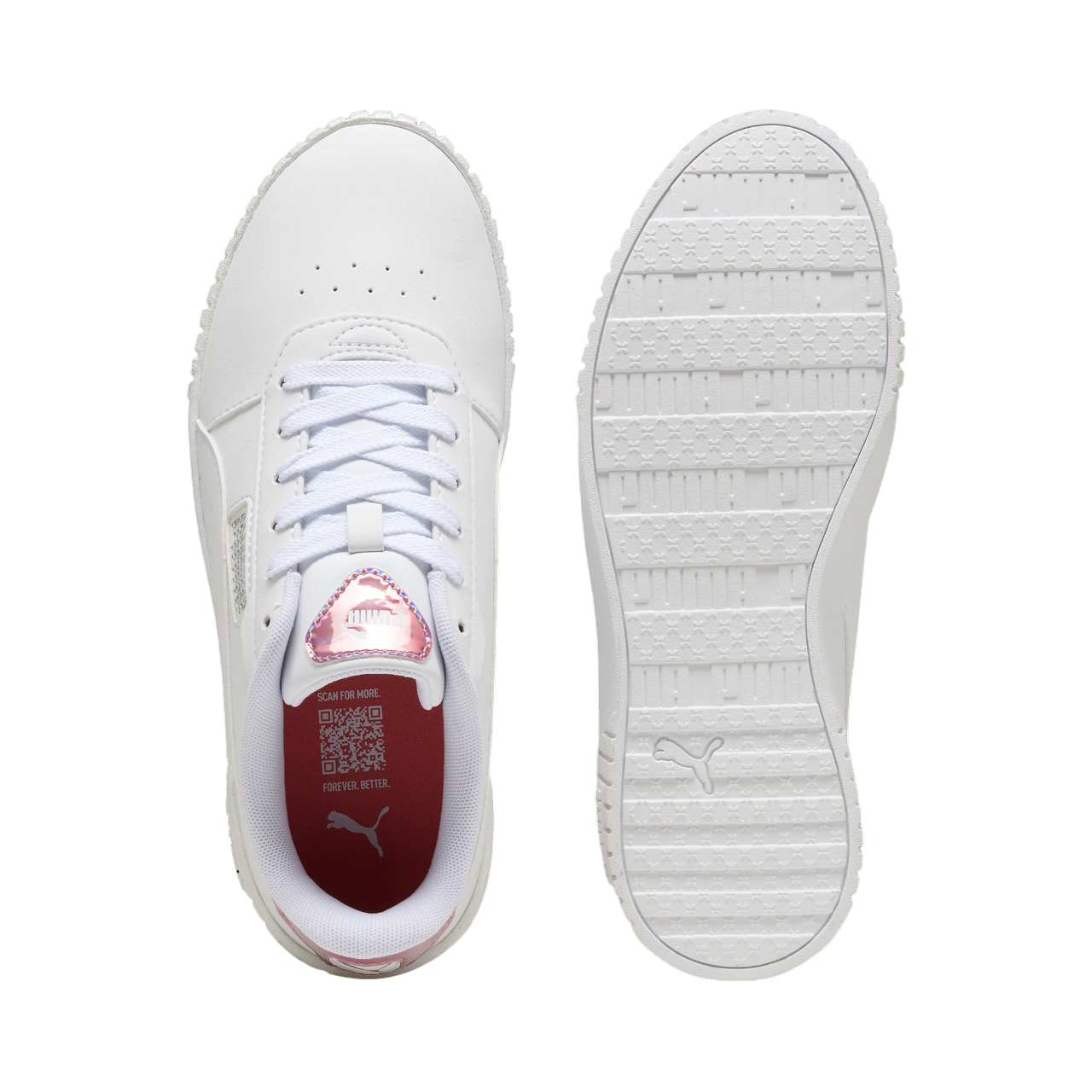 Puma Women's Sneakers Carina 2.0 GirlPower 395095-01 White/Silver