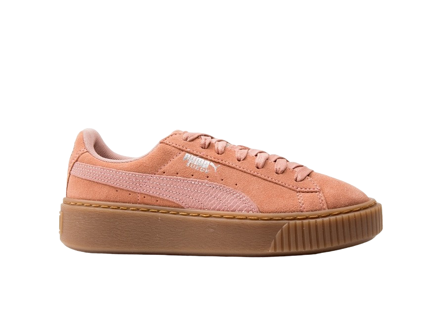 Puma Women's Suede Platform Animal 365109 02 Cameo Trainers