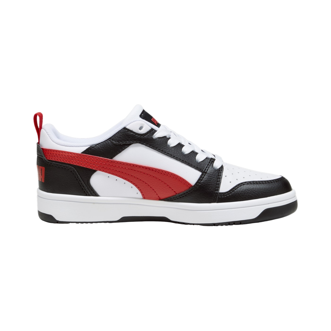 Puma Rebound v6 Boys' Sneakers 393833-04 White-Black-Red