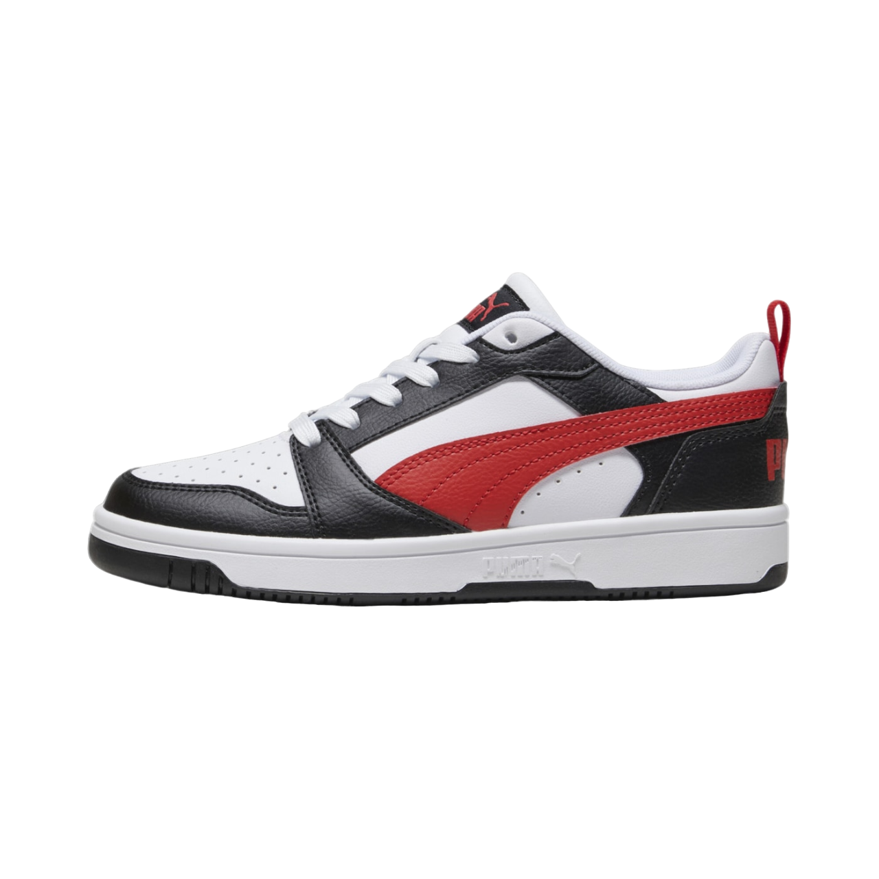 Puma Rebound v6 Boys' Sneakers 393833-04 White-Black-Red