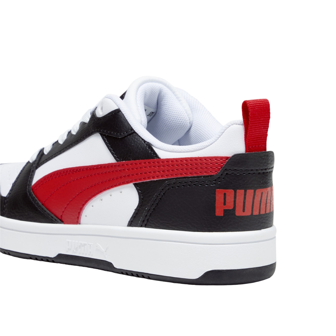 Puma Rebound v6 Boys' Sneakers 393833-04 White-Black-Red