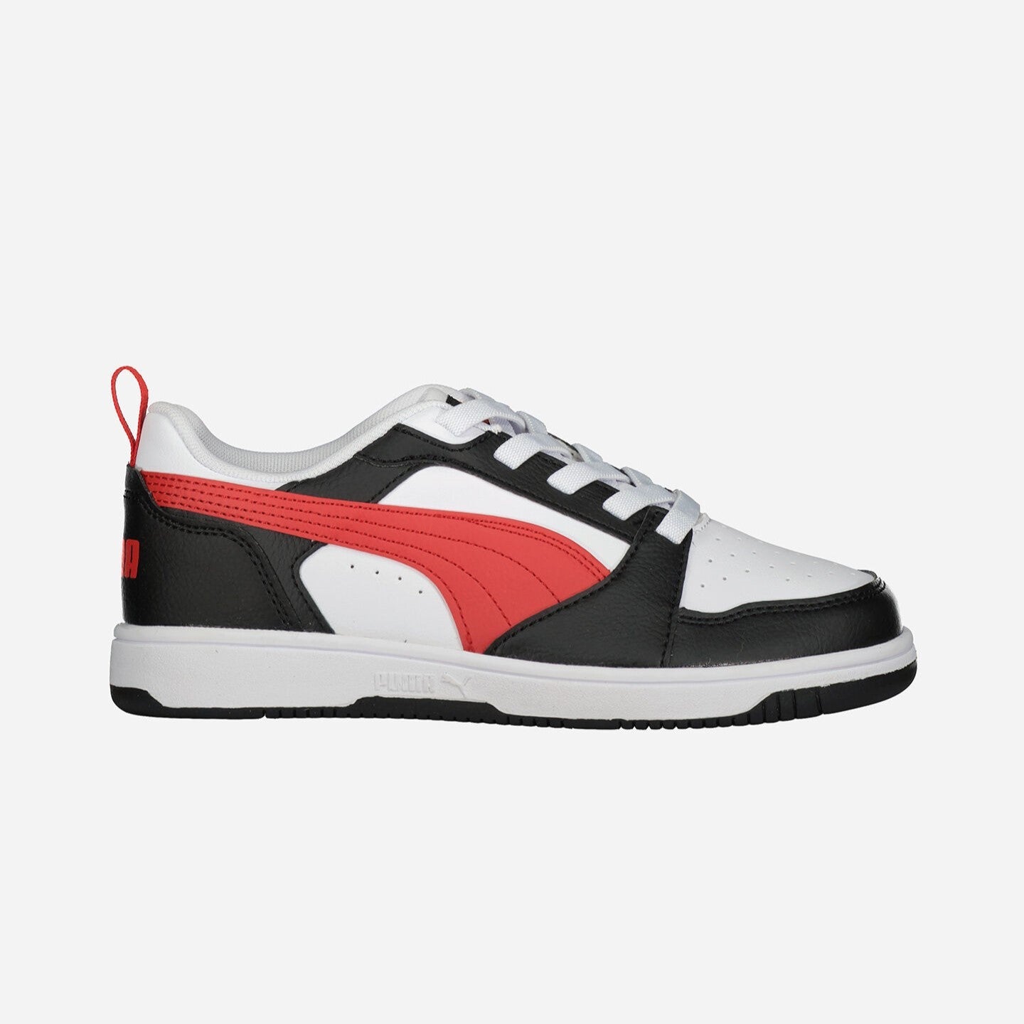 Puma Rebound v6 Boys' Sneakers 396742-04 White-Red-Black