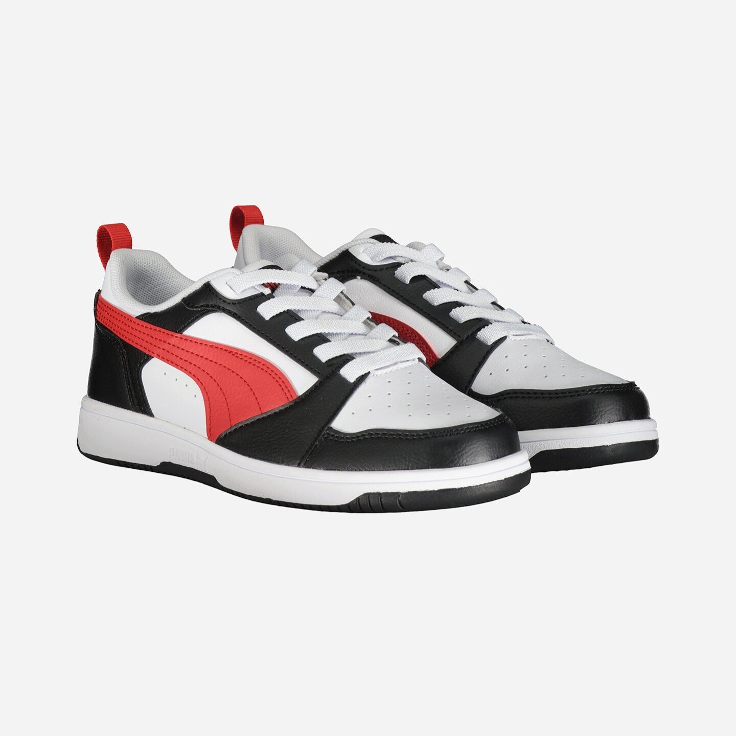 Puma Rebound v6 Boys' Sneakers 396742-04 White-Red-Black