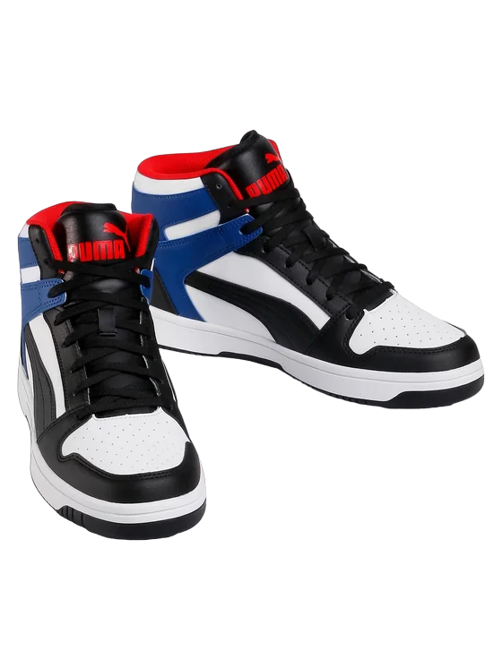 Puma men's sneakers Rebound LayUp SL 369573 18 white black red