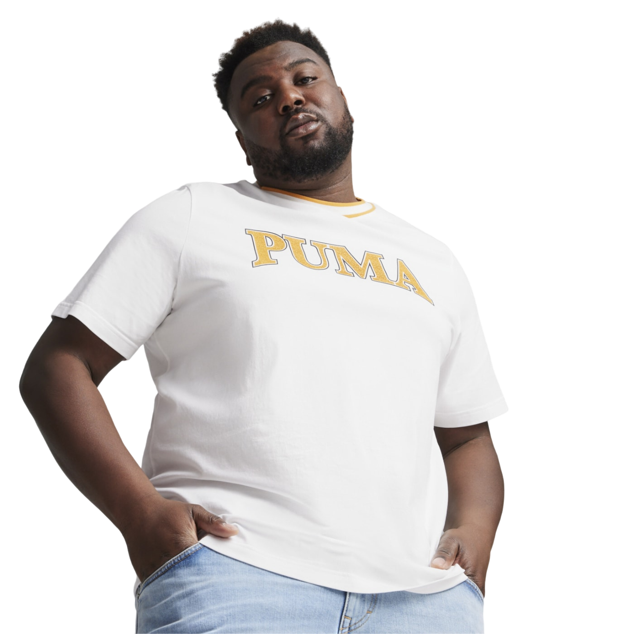 Puma Men's Short Sleeve T-Shirt Squad 678967 02 White