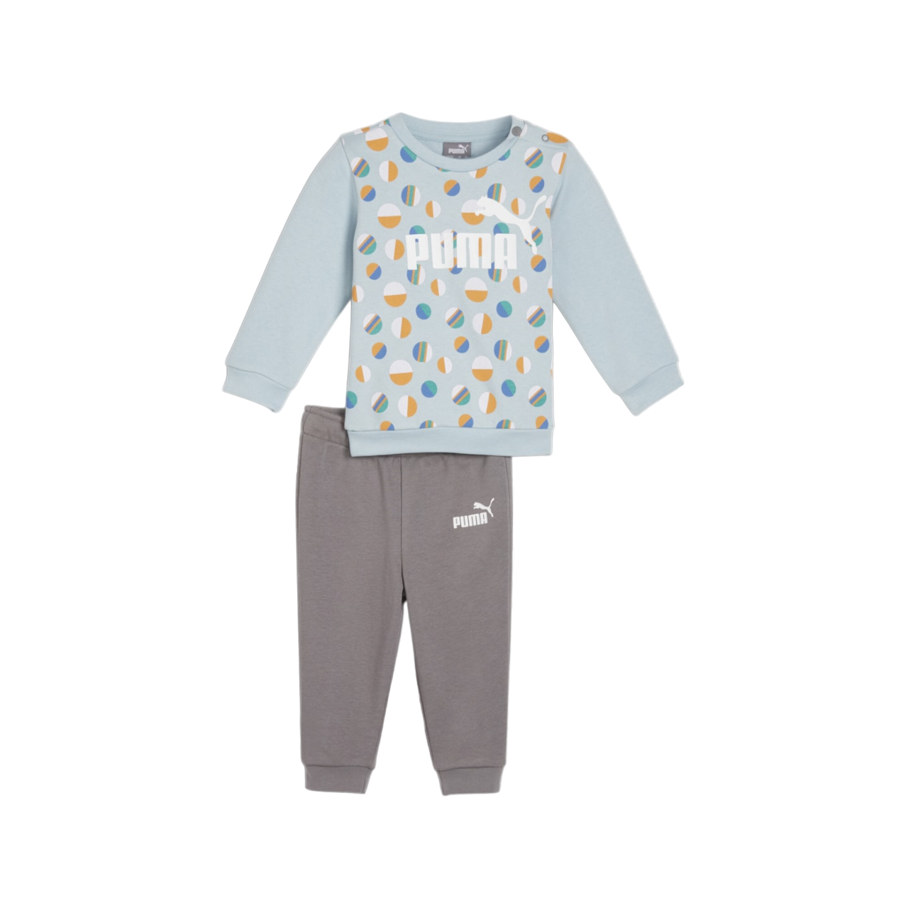 Puma Crew Neck Sport Tracksuit for Kids 679280-22 ESS 679280-22 turquoise-grey