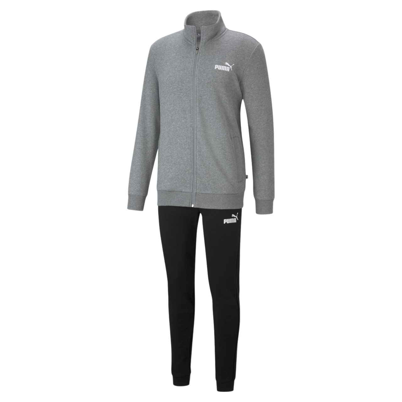 Puma Men's Clean Sweat TR 585840 03 Tracksuit Grey-Black