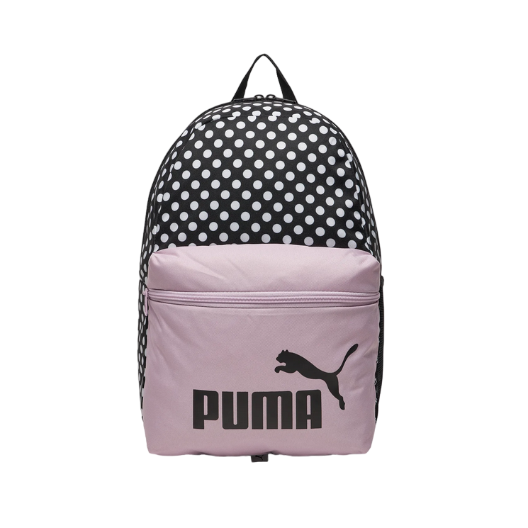 Puma Phase multi-purpose backpack 079948-08 polka dot black-white-pink-white