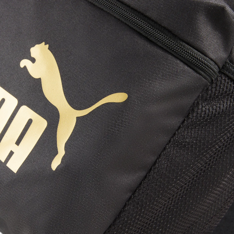 Puma Girls' Leisure Sports Backpack Phase 079943-03 Black-Gold