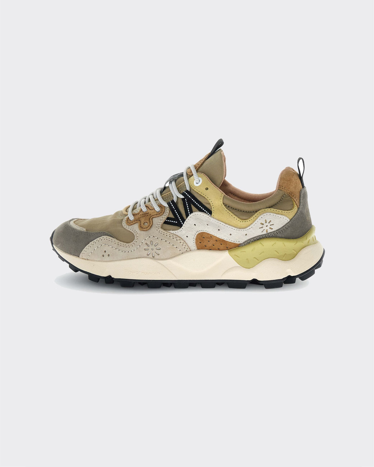 Sneakers Yamano 3 Suede-Nylon Mud/Taupe/Milk